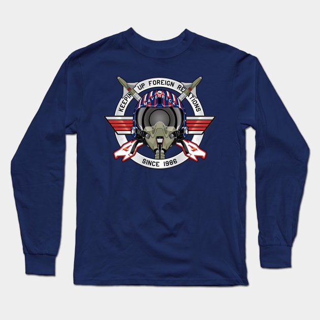 Mav F14 Long Sleeve T-Shirt by Fire Forge GraFX